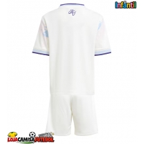 Camisa de Futebol Aston Villa Equipamento Alternativo Infantil 2025-26 Manga Curta (+ Calças curtas)
